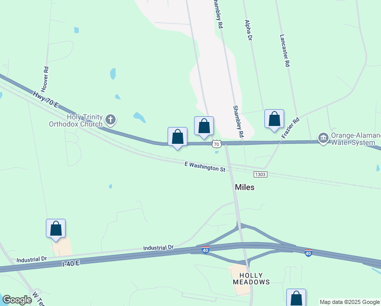 map of restaurants, bars, coffee shops, grocery stores, and more near 6414 U.S. 70 in Mebane