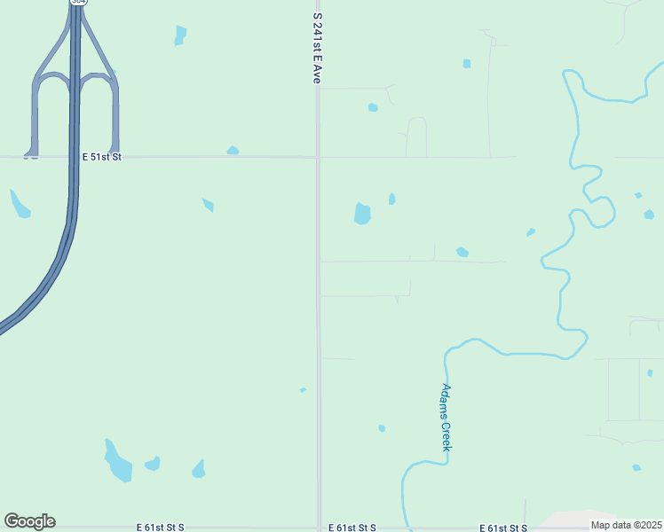 map of restaurants, bars, coffee shops, grocery stores, and more near 24106 54th Street in Broken Arrow