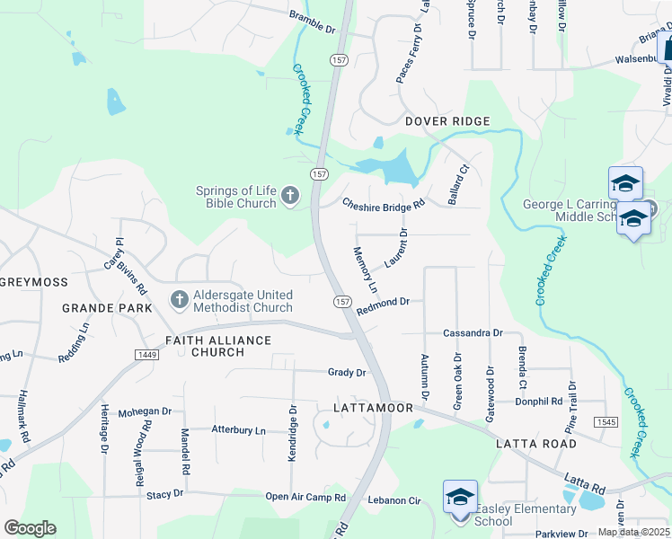 map of restaurants, bars, coffee shops, grocery stores, and more near 5208 Guess Road in Durham