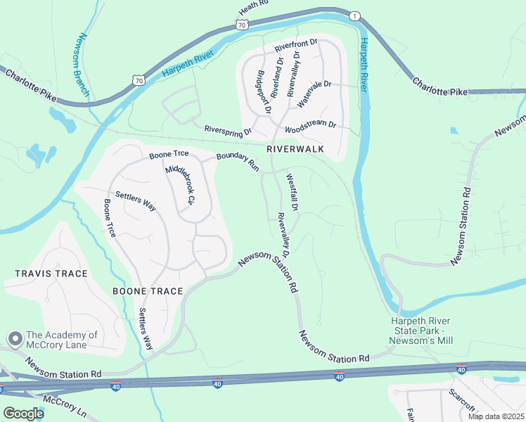 map of restaurants, bars, coffee shops, grocery stores, and more near 6848 Bridgewater Drive in Nashville