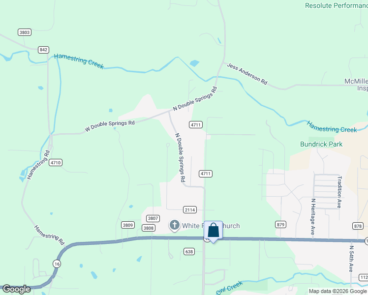 map of restaurants, bars, coffee shops, grocery stores, and more near 1646 North Double Springs Road in Fayetteville