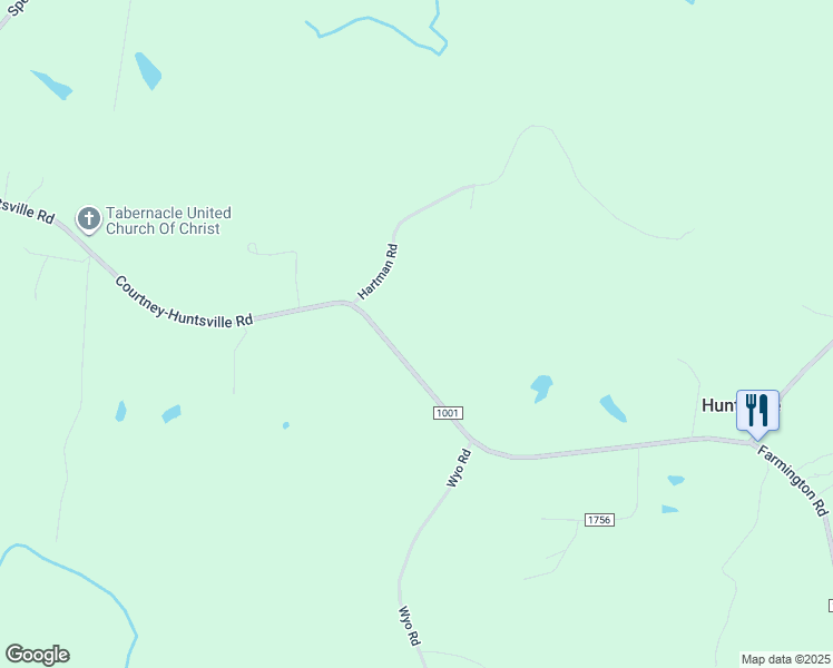 map of restaurants, bars, coffee shops, grocery stores, and more near 4633 Courtney-Huntsville Road in Yadkinville