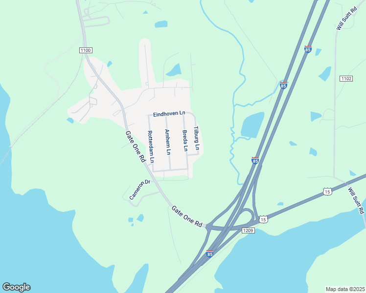 map of restaurants, bars, coffee shops, grocery stores, and more near 1196 Breda Lane in Creedmoor