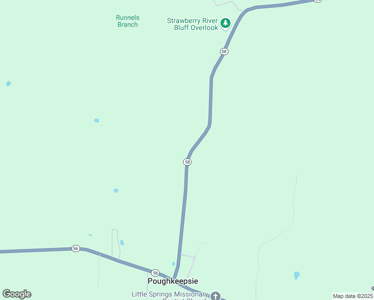 map of restaurants, bars, coffee shops, grocery stores, and more near 4212 Arkansas 58 in Poughkeepsie