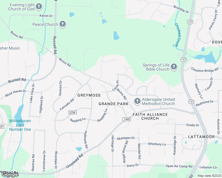 map of restaurants, bars, coffee shops, grocery stores, and more near 5508 Carey Place in Durham