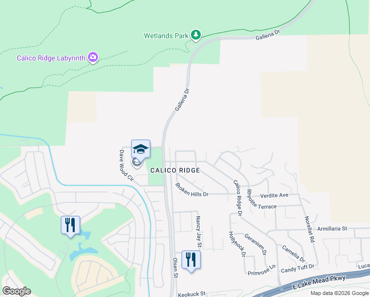 map of restaurants, bars, coffee shops, grocery stores, and more near 819 Sandsprings Street in Henderson