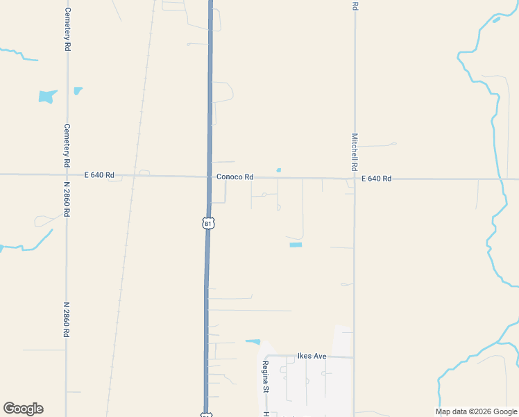 map of restaurants, bars, coffee shops, grocery stores, and more near 6099 Madison Street in Hennessey