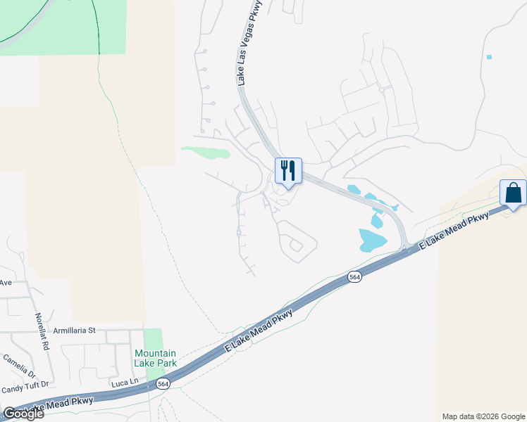 map of restaurants, bars, coffee shops, grocery stores, and more near 1259 Casa Palermo Circle in Henderson