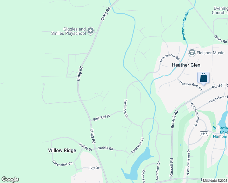 map of restaurants, bars, coffee shops, grocery stores, and more near 2927 Tavistock Drive in Durham