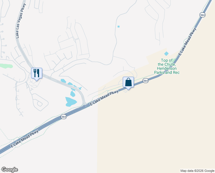 map of restaurants, bars, coffee shops, grocery stores, and more near 58 Via Montoro in Henderson