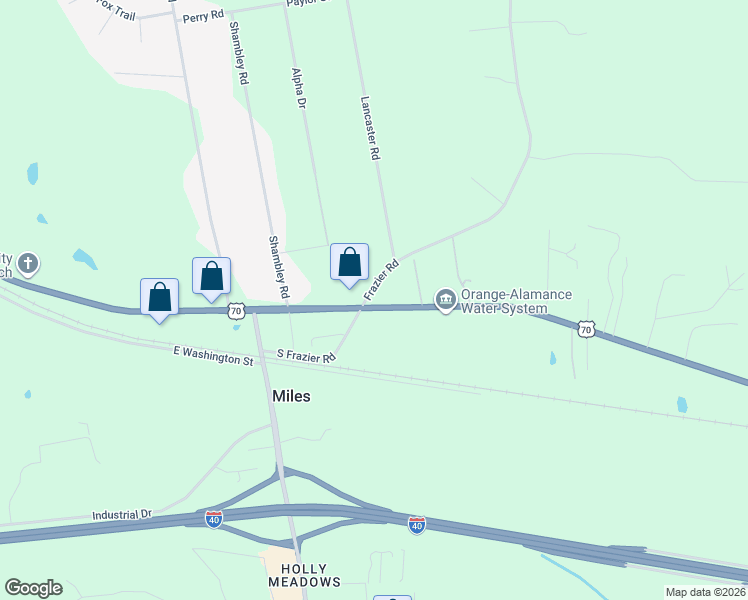 map of restaurants, bars, coffee shops, grocery stores, and more near 6009 U.S. 70 in Mebane