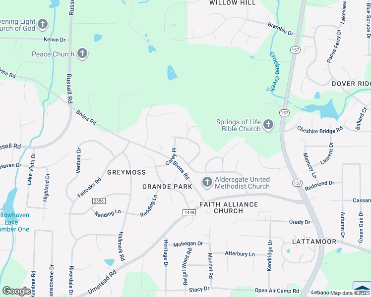 map of restaurants, bars, coffee shops, grocery stores, and more near 5 Corktree Court in Durham