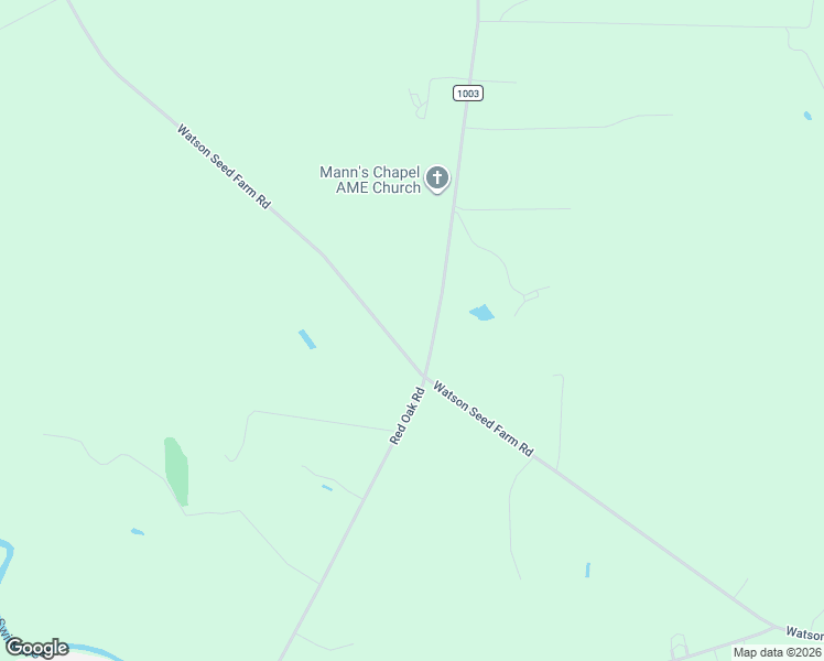 map of restaurants, bars, coffee shops, grocery stores, and more near 9600-9992 Red Oak Road in Whitakers