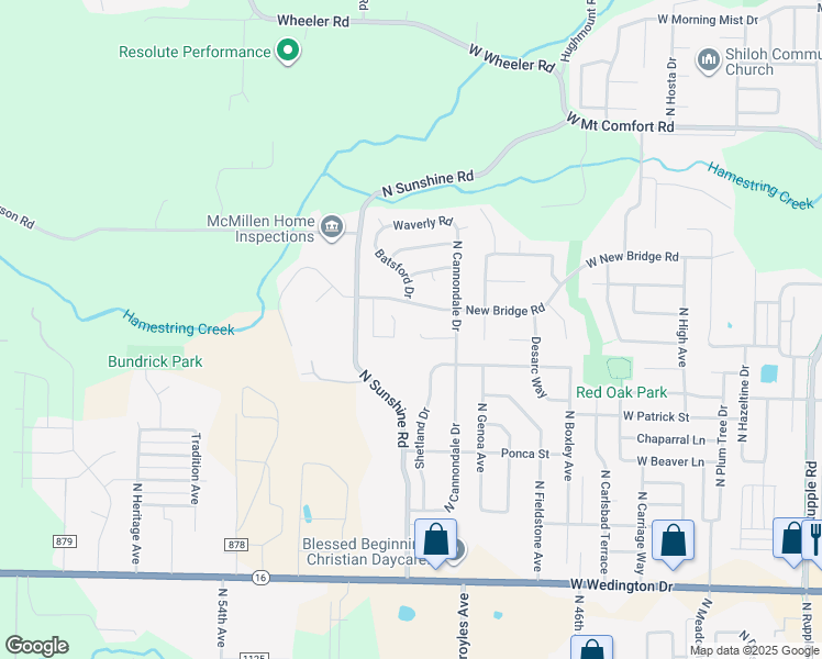 map of restaurants, bars, coffee shops, grocery stores, and more near 5052 Stepney Ct in Fayetteville