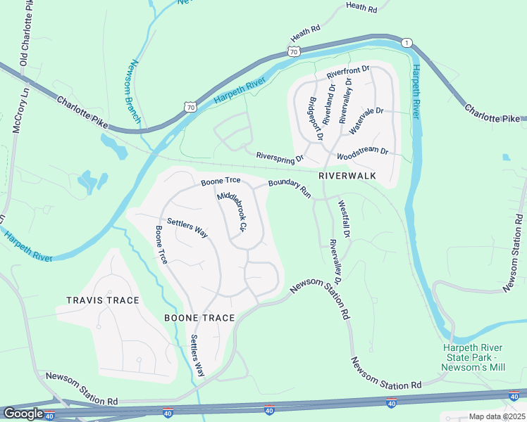 map of restaurants, bars, coffee shops, grocery stores, and more near 8173 Boone Trce in Nashville