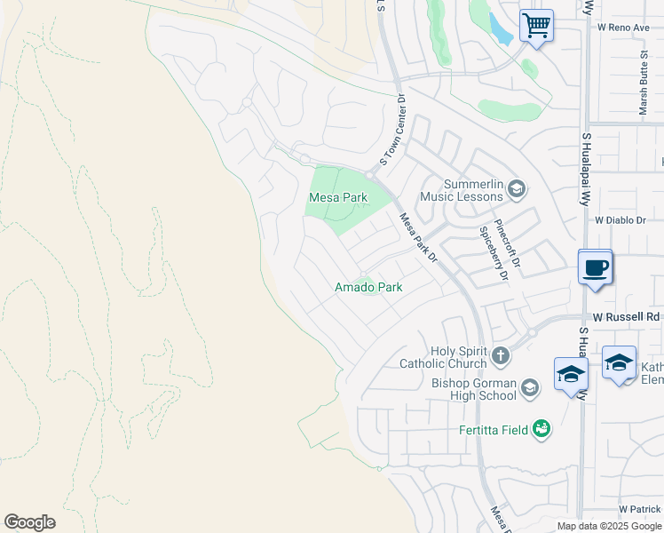 map of restaurants, bars, coffee shops, grocery stores, and more near 5571 Bethany Bend Drive in Las Vegas