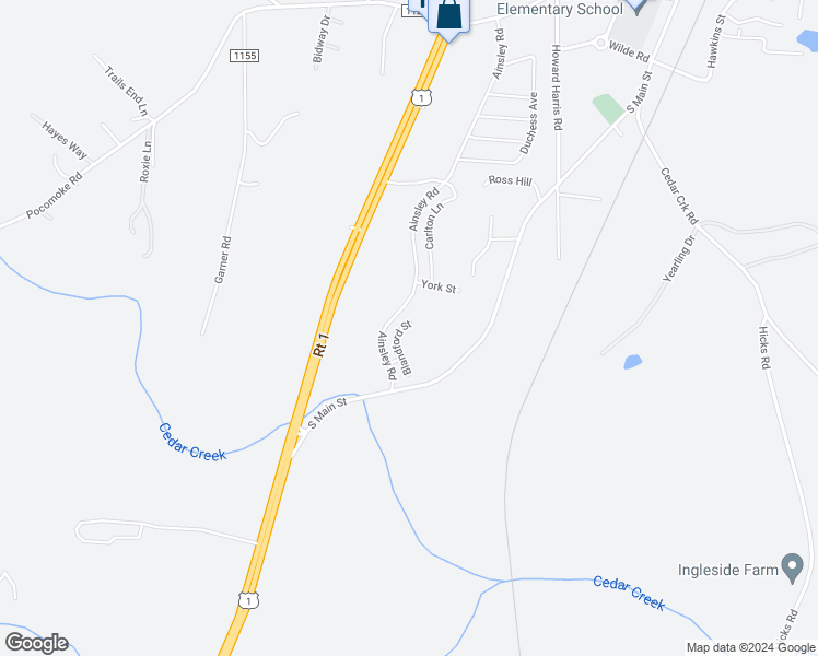 map of restaurants, bars, coffee shops, grocery stores, and more near 239 Blandford Street in Franklinton