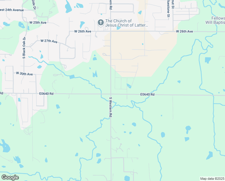 map of restaurants, bars, coffee shops, grocery stores, and more near 2314 E0640 Road in Stillwater