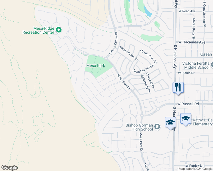 map of restaurants, bars, coffee shops, grocery stores, and more near 10659 Agate Knoll Lane in Las Vegas