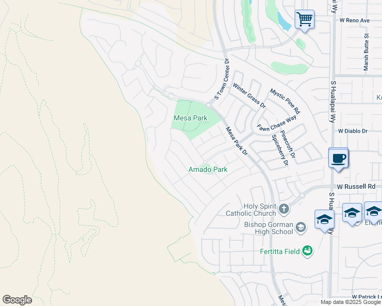 map of restaurants, bars, coffee shops, grocery stores, and more near 5579 Bethany Bend Drive in Las Vegas