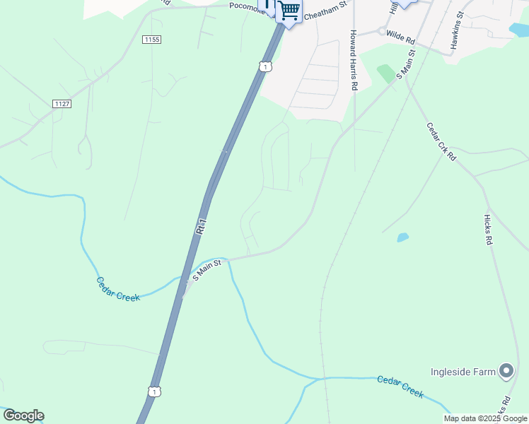 map of restaurants, bars, coffee shops, grocery stores, and more near 253 Blandford Street in Franklinton