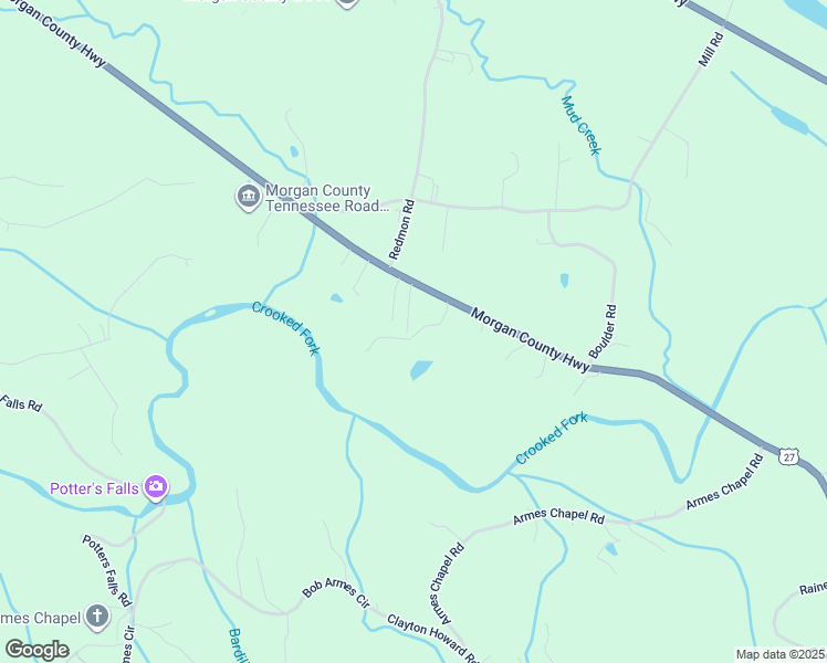 map of restaurants, bars, coffee shops, grocery stores, and more near 3181 Morgan County Highway in Wartburg