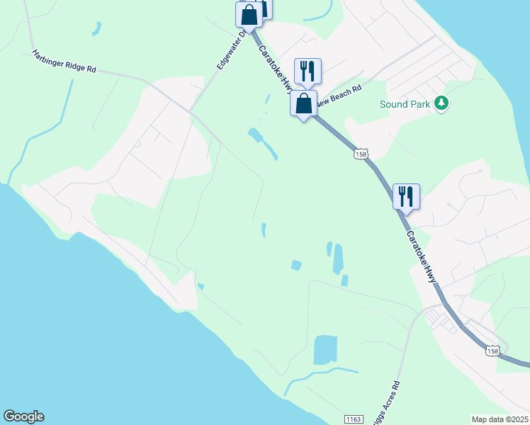 map of restaurants, bars, coffee shops, grocery stores, and more near 123 Jesse Owens Drive in Harbinger