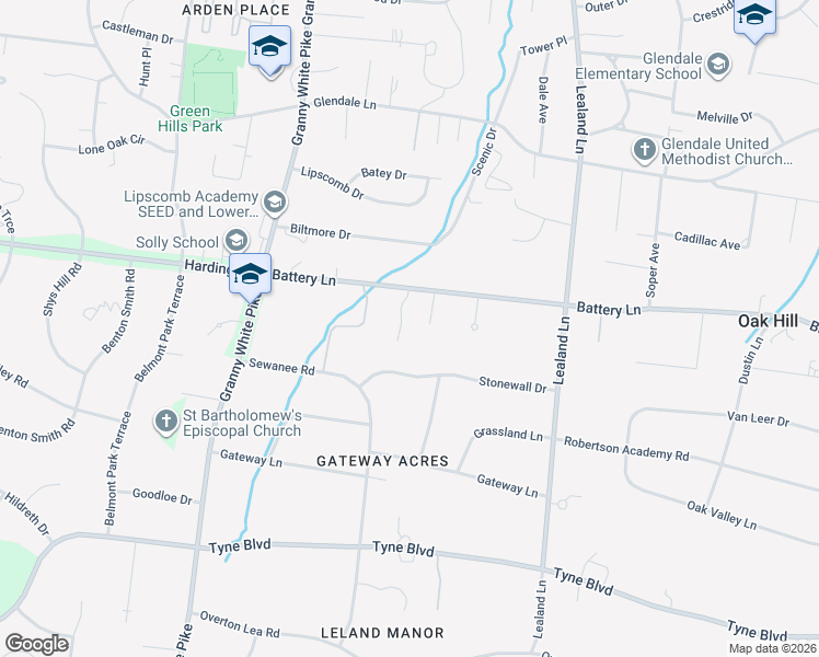 map of restaurants, bars, coffee shops, grocery stores, and more near 528 Battery Drive in Nashville