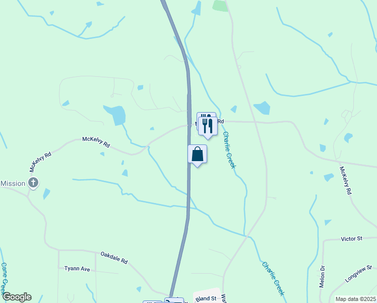 map of restaurants, bars, coffee shops, grocery stores, and more near 2101-2199 State Highway 69 in Camden