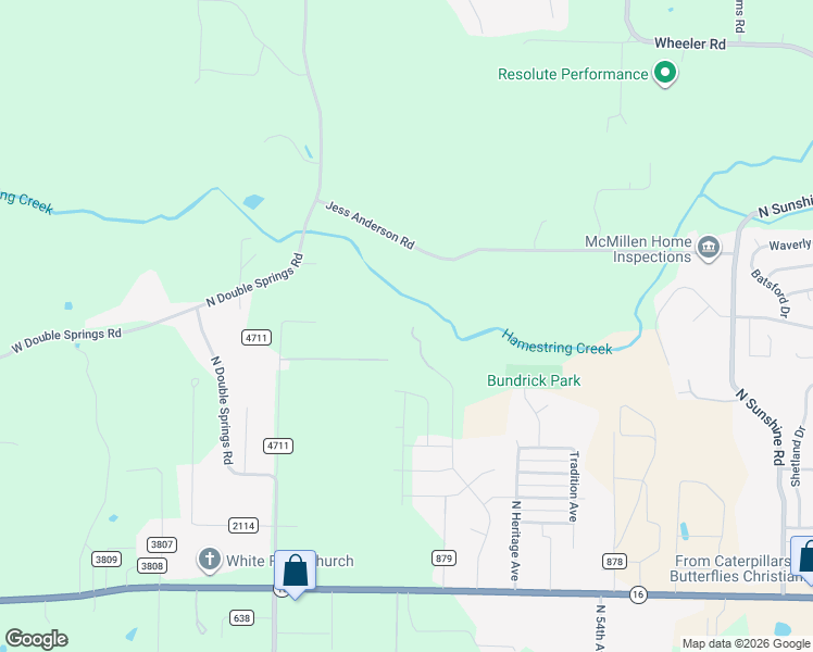 map of restaurants, bars, coffee shops, grocery stores, and more near 6020 West Cindy Hollow Lane in Fayetteville