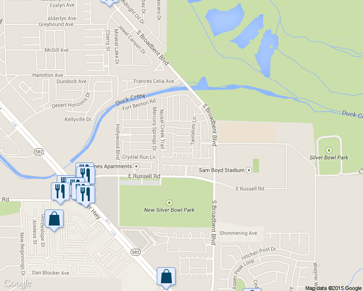 map of restaurants, bars, coffee shops, grocery stores, and more near 5606 El Rito Court in Las Vegas