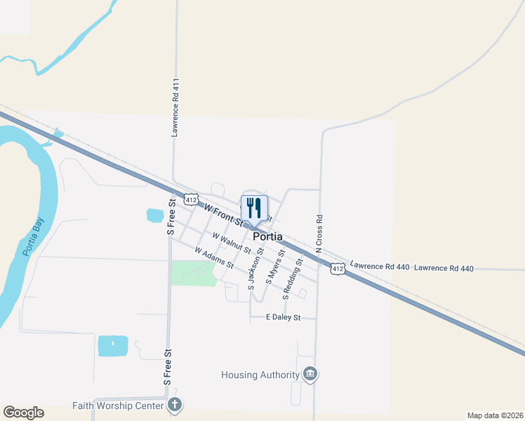 map of restaurants, bars, coffee shops, grocery stores, and more near 101 Elm Street in Portia
