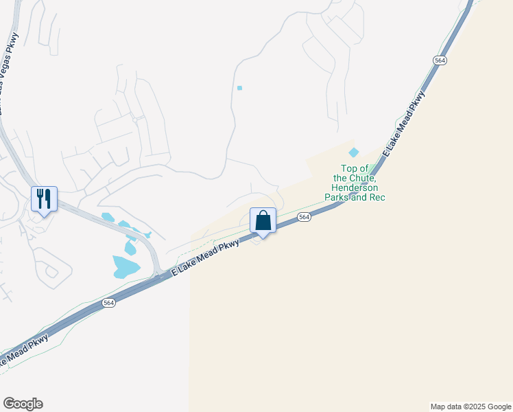 map of restaurants, bars, coffee shops, grocery stores, and more near 100 Via Franello in Henderson