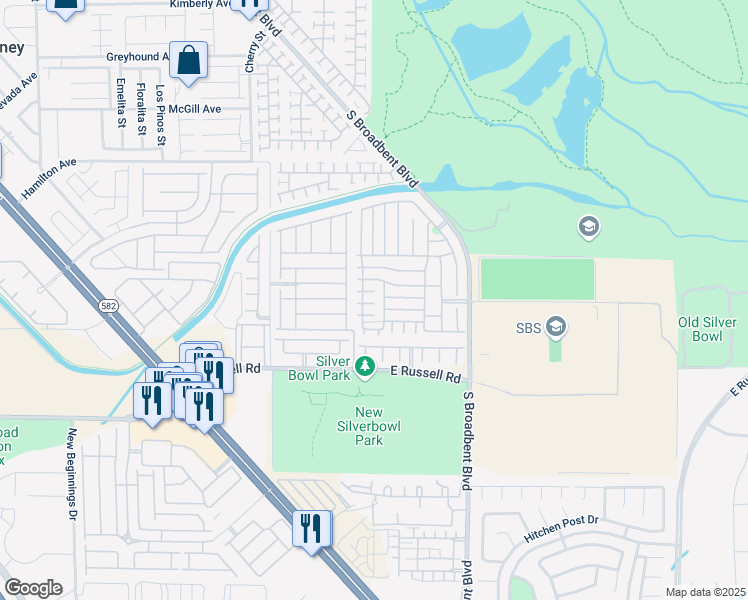 map of restaurants, bars, coffee shops, grocery stores, and more near 6802 Pacific Craft Lane in Las Vegas