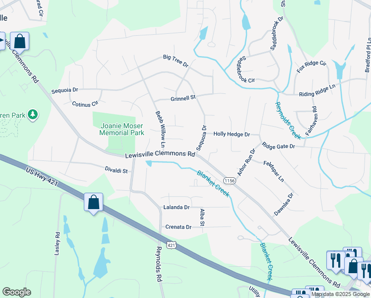 map of restaurants, bars, coffee shops, grocery stores, and more near 712 Leatherwood Court in Lewisville