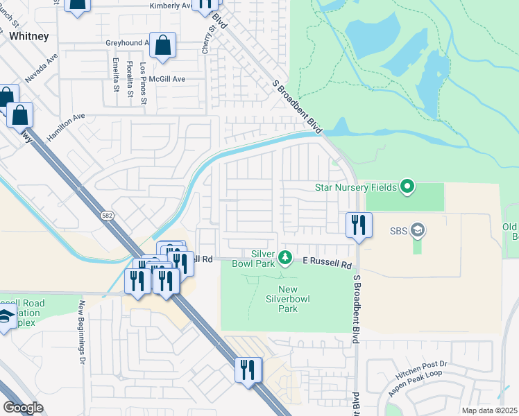 map of restaurants, bars, coffee shops, grocery stores, and more near 6730 Prairie Dusk Drive in Las Vegas