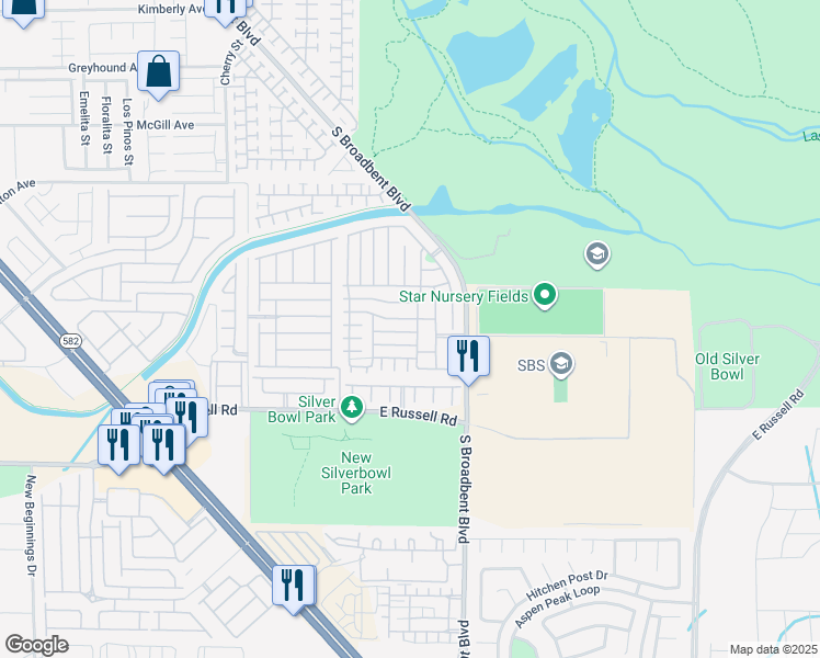map of restaurants, bars, coffee shops, grocery stores, and more near 6874 Nickel Mine Avenue in Las Vegas