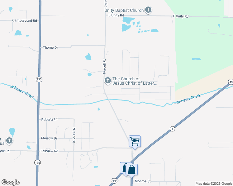 map of restaurants, bars, coffee shops, grocery stores, and more near 509 Elizabeth Drive in Paragould