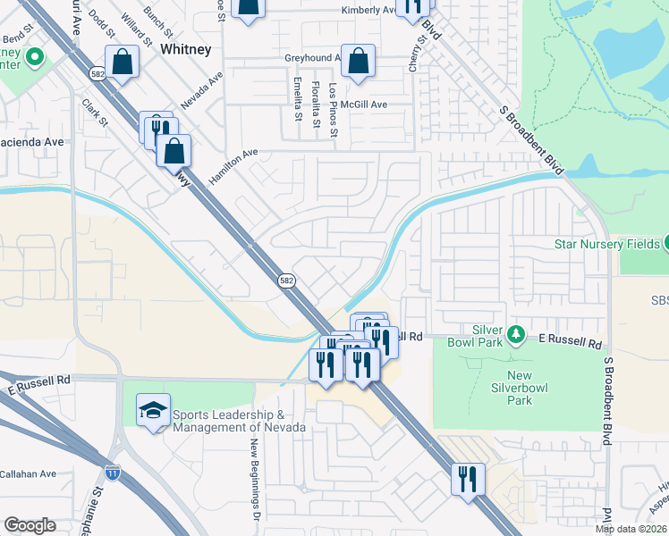 map of restaurants, bars, coffee shops, grocery stores, and more near 6373 Beavertail Pond Avenue in Las Vegas