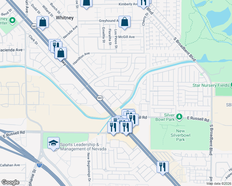 map of restaurants, bars, coffee shops, grocery stores, and more near 6373 Beavertail Pond Avenue in Las Vegas