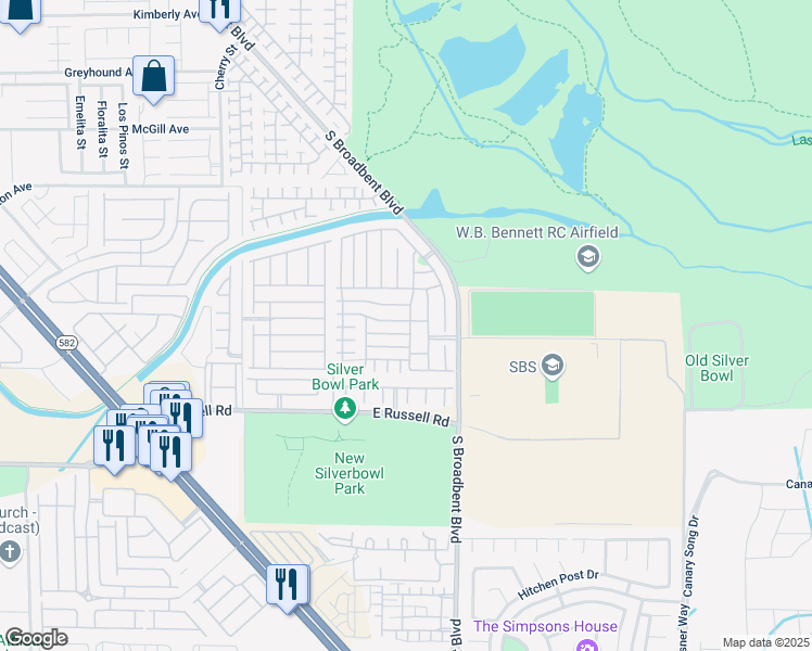 map of restaurants, bars, coffee shops, grocery stores, and more near 6897 Nickel Mine Avenue in Las Vegas