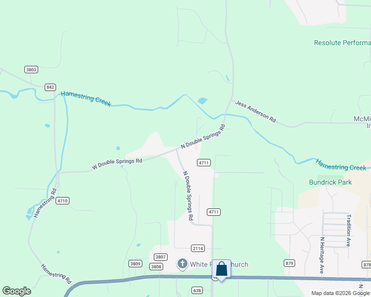 map of restaurants, bars, coffee shops, grocery stores, and more near 2042-6401 North Double Springs Road in Fayetteville