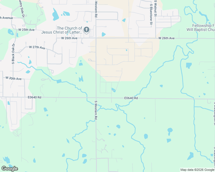 map of restaurants, bars, coffee shops, grocery stores, and more near 3049 South Western Road in Stillwater