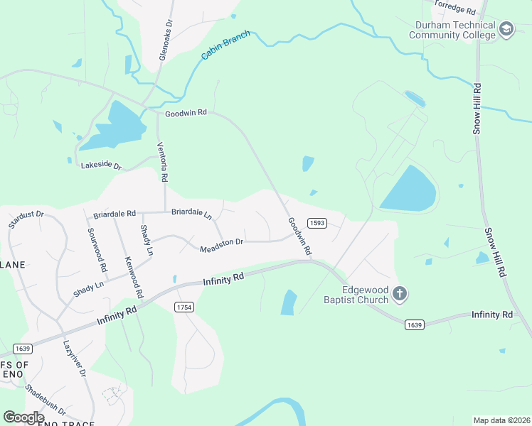 map of restaurants, bars, coffee shops, grocery stores, and more near 10 Shelburn Court in Durham