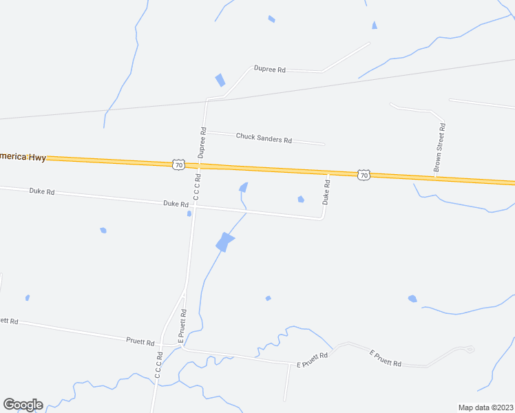 map of restaurants, bars, coffee shops, grocery stores, and more near 166 Duke Road in Dickson