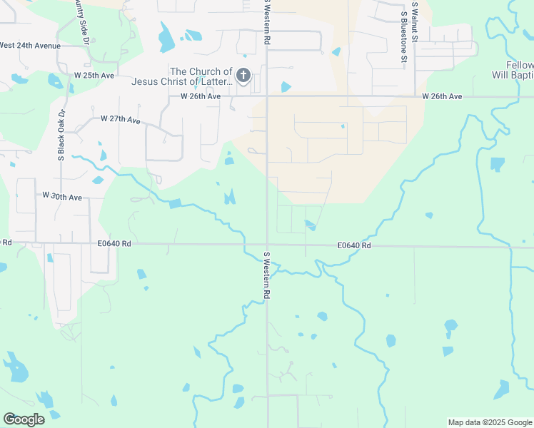 map of restaurants, bars, coffee shops, grocery stores, and more near 3049 South Western Road in Stillwater