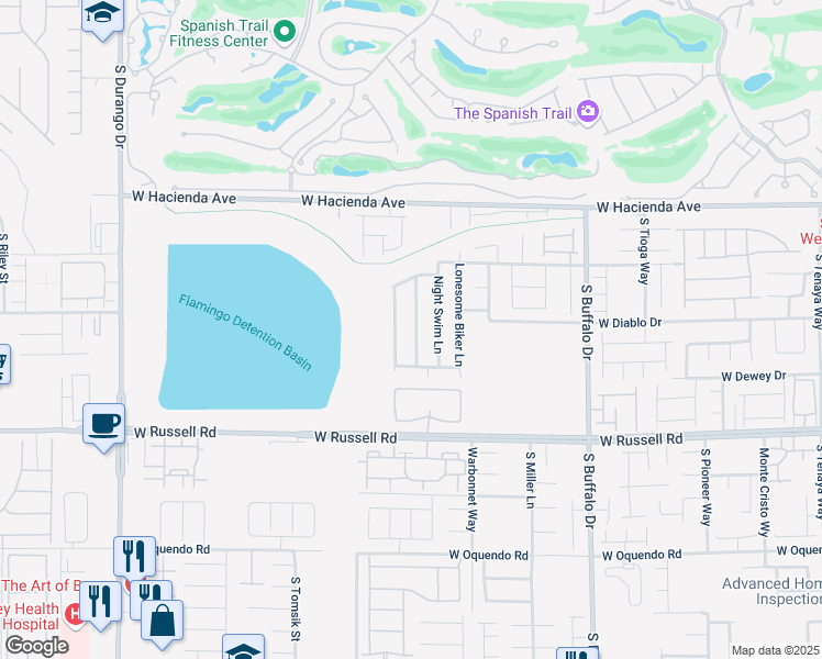 map of restaurants, bars, coffee shops, grocery stores, and more near 5508 Morning Swim Lane in Las Vegas