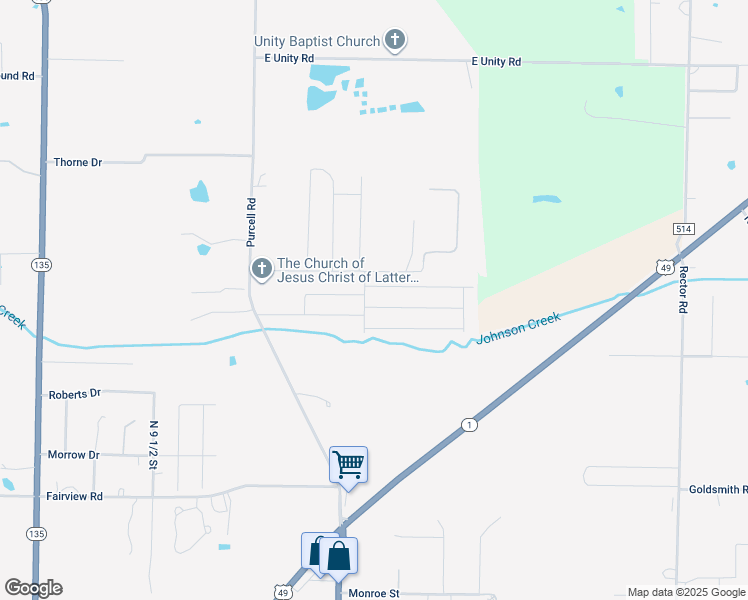 map of restaurants, bars, coffee shops, grocery stores, and more near 304 Allyson Drive in Paragould