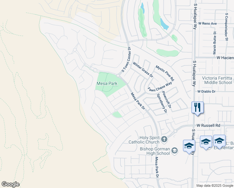 map of restaurants, bars, coffee shops, grocery stores, and more near 5491 Sentinel Point Court in Las Vegas