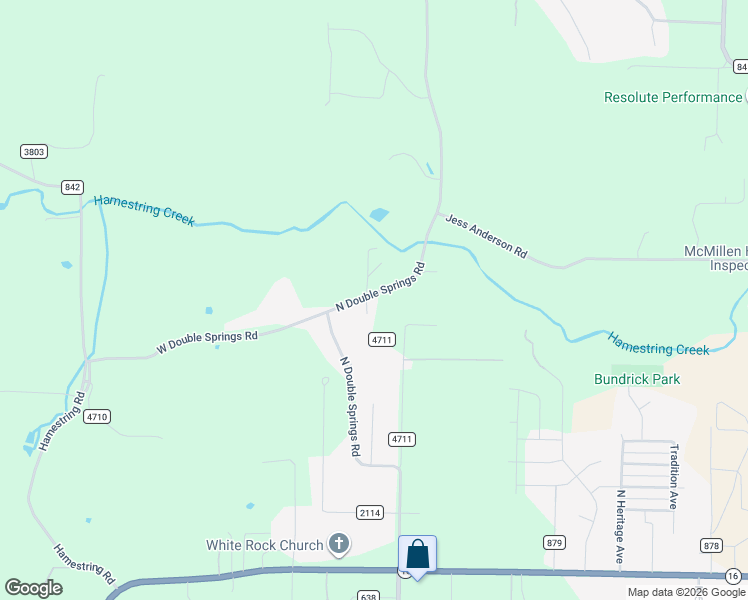 map of restaurants, bars, coffee shops, grocery stores, and more near 1902 North Double Springs Road in Fayetteville